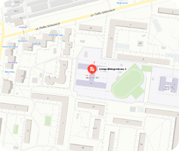 Карта расположения средней школы № 83